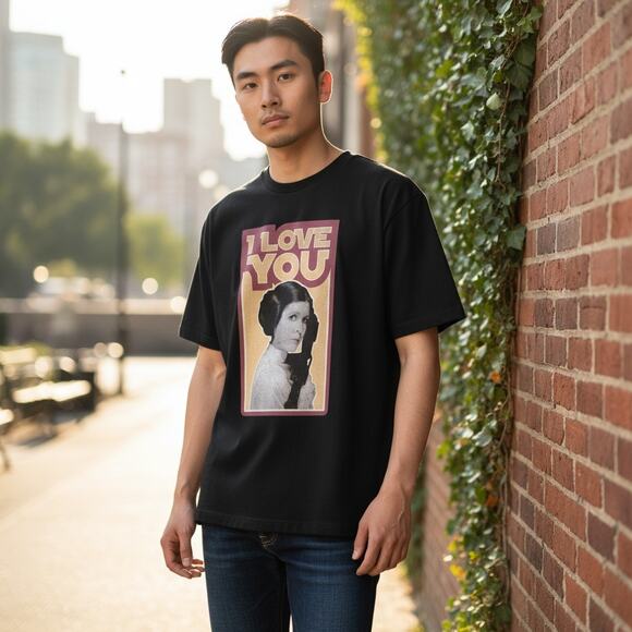 BUNDLE ONLY Star Wars Princess Leia I love You Tee Plus Size 2x 2xl T Tee Shirt - Picture 5 of 5